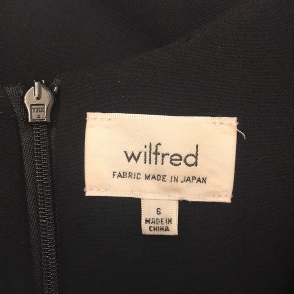Like New Aritzia Wilfred Black  Montbrun Dress (6) - Picture 7 of 7
